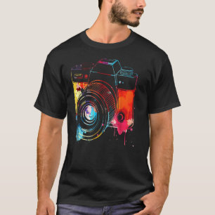 Photography Watercolor Camera Photographer Photo T T-Shirt
