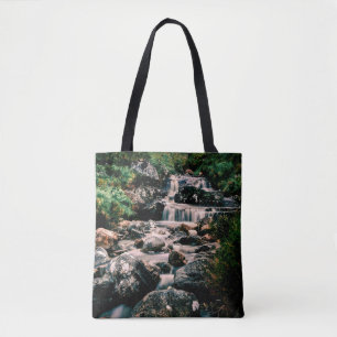Photography WATERFALL STONES + your ideas Tote Bag