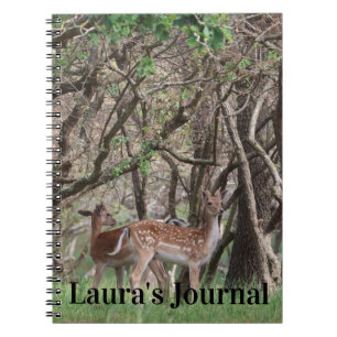 Photography Woodland Deer Personalised Notebook