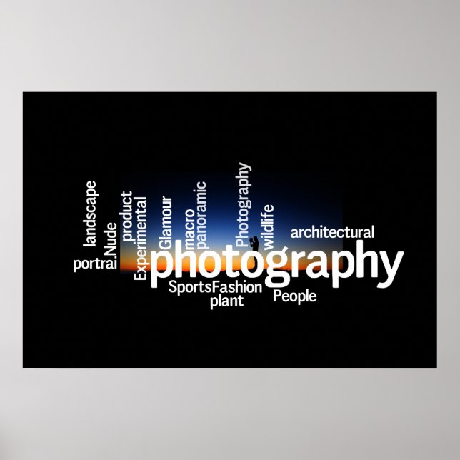 Photography Word Cloud Poster (Front)
