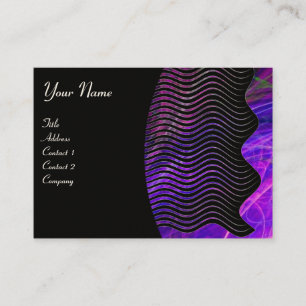 PHOTON WAVES monogram vibrant Business Card