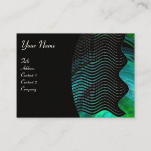 PHOTON WAVES monogram vibrant Business Card