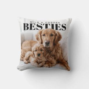 PhotoPop Besties Custom Pet Photo Cushion