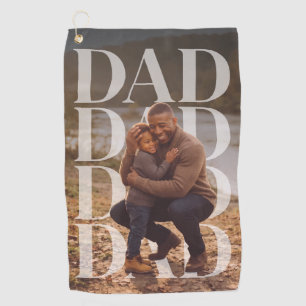 PhotoPop Dad Custom Family Photo Golf Towel
