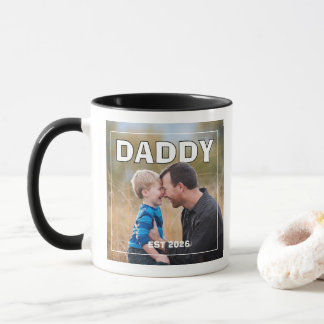 PhotoPop Daddy Est Custom Year Photo 2026 Mug