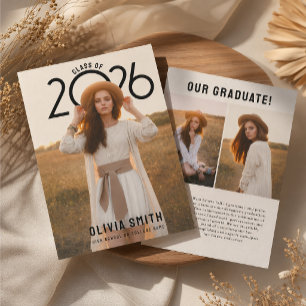 PhotoPop Modern Graduation Invitation