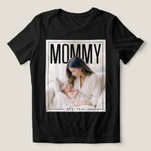 PhotoPop Mummy Est Custom Photo Tri-Blend Shirt