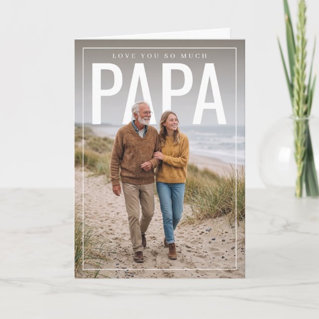 PhotoPop Papa  Card (Front)