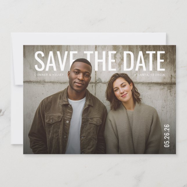 PhotoPop Save the Date Minimal (Front)