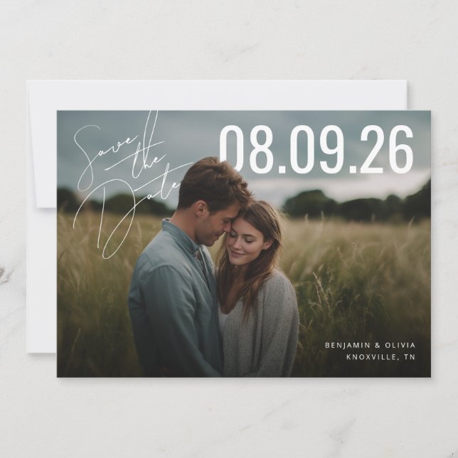 PhotoPop Save the Date Script  (Front)
