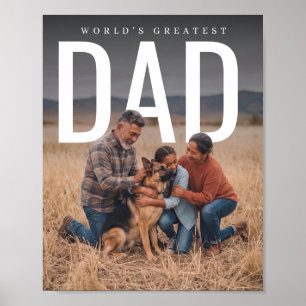 PhotoPop Worlds Greatest Dad Poster