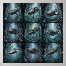 Photorealistic Ancient Cosmic Vessel Shrouded in E