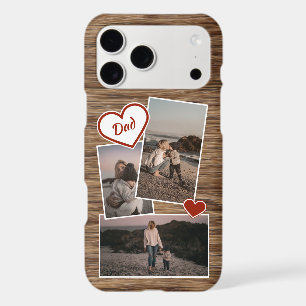 Photos For Mom Or Dad And Love Heart Wood Pattern