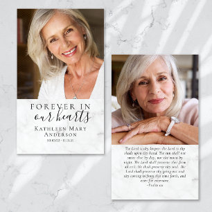 Photos Memorial Funeral Prayer Card