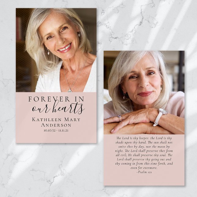 Photos Memorial Funeral Prayer Card (Creator Uploaded)