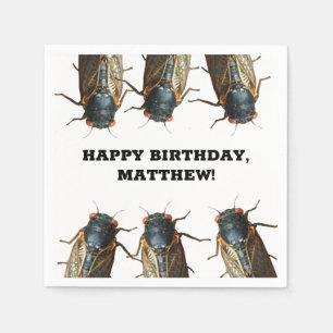 Photos of Cicadas, Bugs, Insects Personalised Napkin