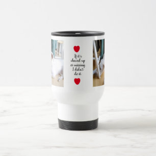 Photos of Cute Innocent and Guilty Puppy Dog Travel Mug