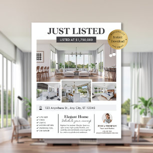 Photos Real Estate New Home Editable Listing Flyer