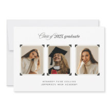 Photos with Album Corners Graduation Announcement