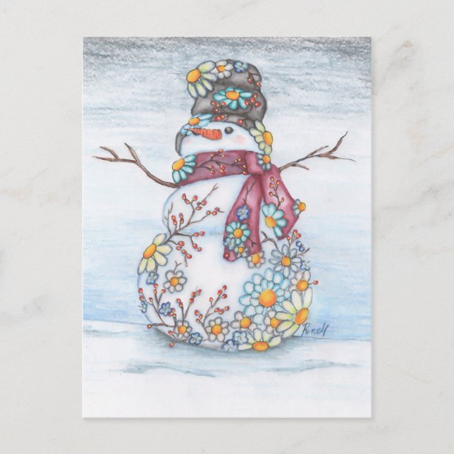 photoscape snowman holiday postcard (Front)