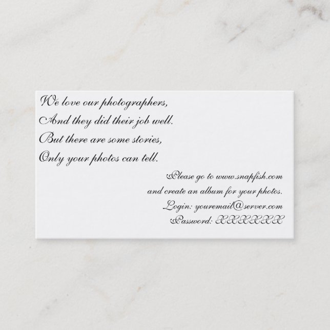 Photosharing Card (Front)