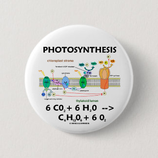 Photosynthesis (Chemical) Formula 6 Cm Round Badge