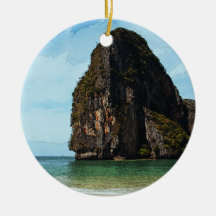 Phra-Nang Krabi Thailand Ceramic Tree Decoration