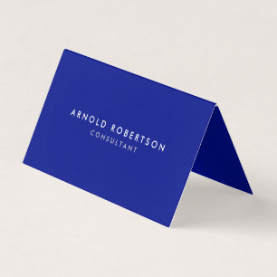 Phthalo Blue Professional Minimalist Business Card