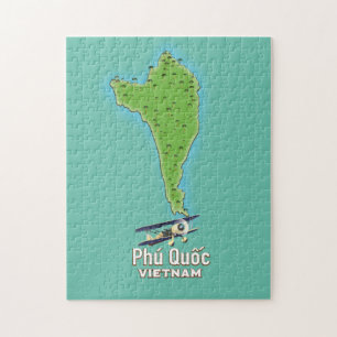 Phú Quốc Island map Vietnam map Jigsaw Puzzle