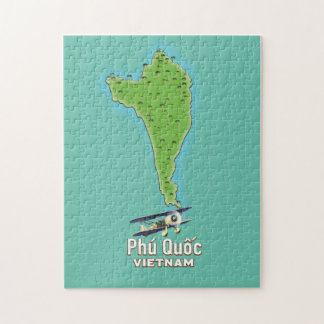 Phú Quốc Island map Vietnam map Jigsaw Puzzle