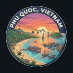 Phu Quoc Vietnam Magnet<br><div class="desc">Phu Quoc is Vietnam's largest island, located in the Gulf of Thailand near the border with Cambodia. Known as 'Pearl Island', it's famous for its idyllic white sand beaches, clear turquoise waters, and lush, jungle-covered mountains. Over half of the island is protected as a UNESCO Biosphere Reserve and National Park,...</div>