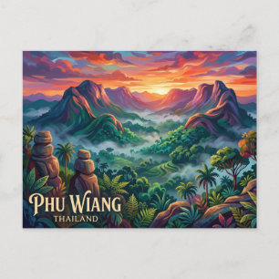 Phu Wiang National Park Thailand Postcard