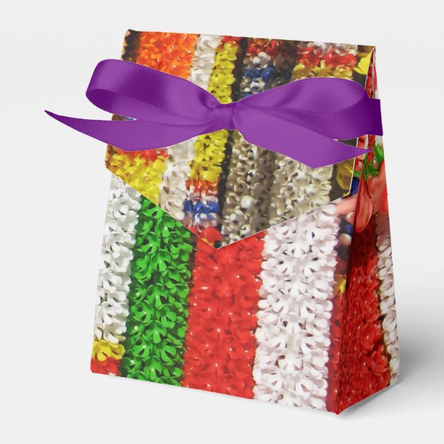 Phuang Maalai - Thai Floral Garland Favour Box (Front Side)