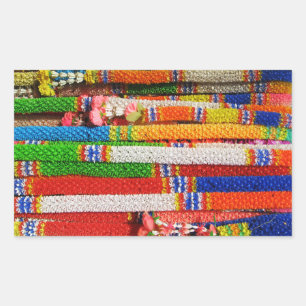 Phuang Maalai - Thai Floral Garland Rectangular Sticker