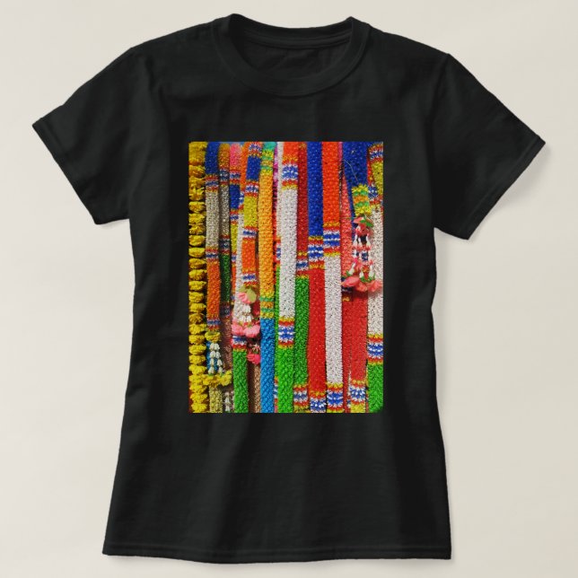 Phuang Maalai - Thai Floral Garland T-Shirt (Design Front)