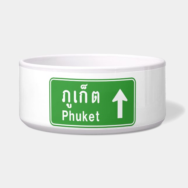 Phuket Ahead ⚠ Thai Highway Traffic Sign ⚠ (Front)