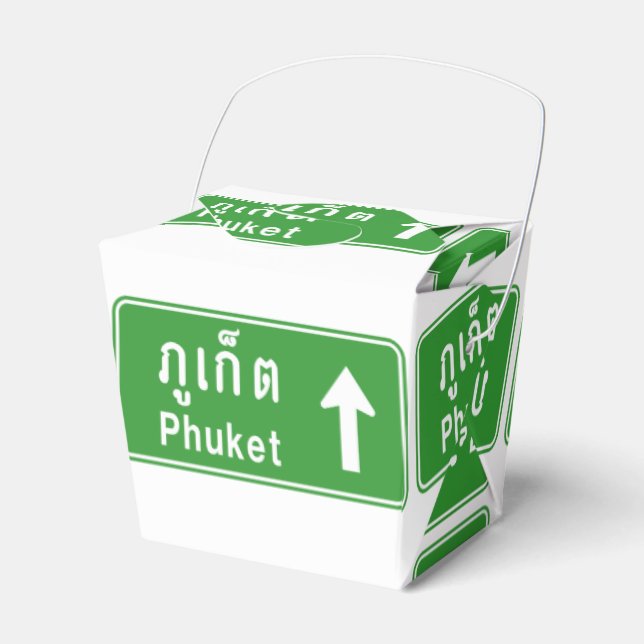 Phuket Ahead ⚠ Thai Highway Traffic Sign ⚠ Favour Box (Front Side)