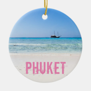 Phuket Beach Thailand souvenir Ceramic Tree Decoration