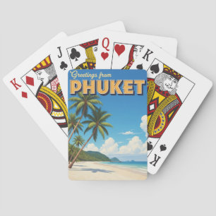 Phuket Patong Beach Thailand Travel Playing Cards