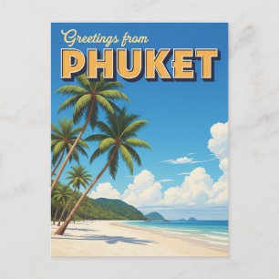 Phuket Patong Beach Thailand Travel Postcard