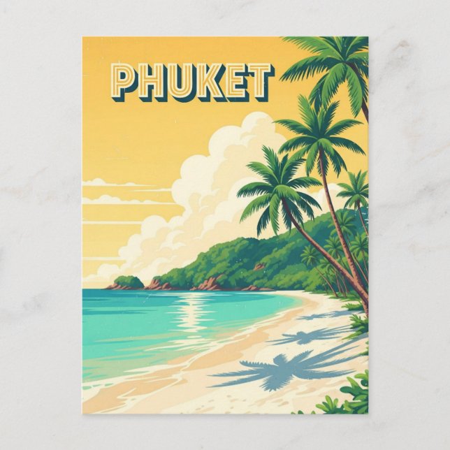 Phuket Patong Beach Thailand Travel Postcard (Front)