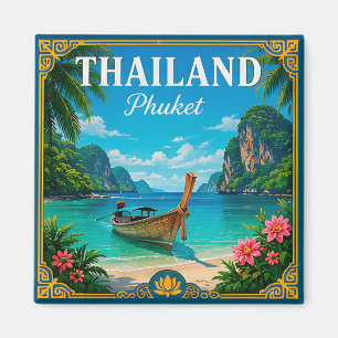 🌴 Phuket Thailand Beach Memory From Island Trip Magnet