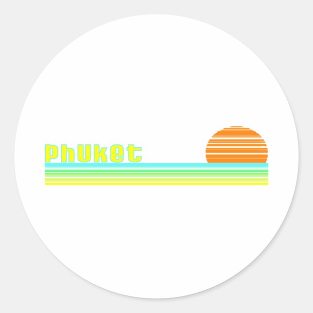 Phuket, Thailand Classic Round Sticker (Front)