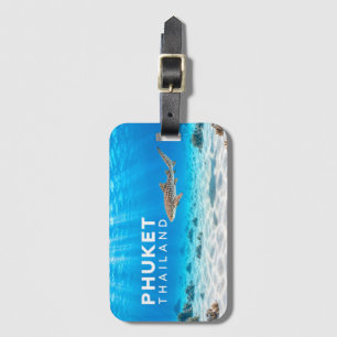 Phuket Thailand Leopard Shark Scuba Diving Luggage Tag