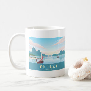 Phuket Thailand Pastel Travel Coffee Mug