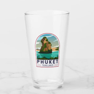 Phuket Thailand Retro Glass