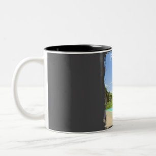 Phuket Thailand Travel Poster  Two-Tone Coffee Mug