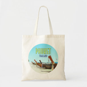 Phuket Thailand Tropical Beach Vintage Tote Bag