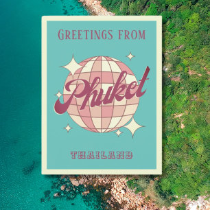 Phuket Thailand vacation Retro Vintage Postcard