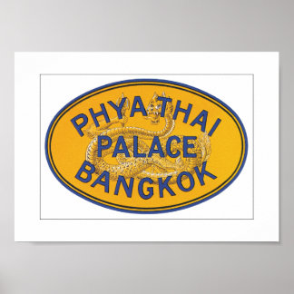 Phya Thai Palace Bangkok (white) Poster